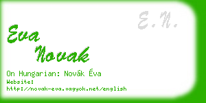 eva novak business card