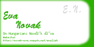 eva novak business card